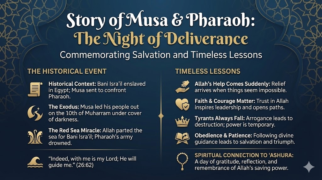 ʿĀshūrā & the Story of Mūsā (A.S.): The Night of Deliverance