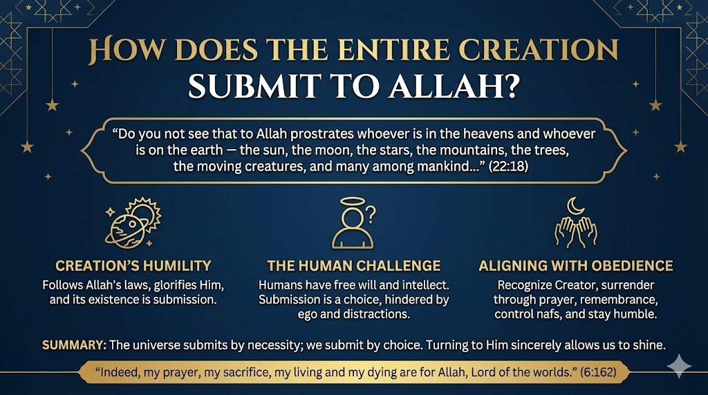 How the Entire Creation Submits to Allah