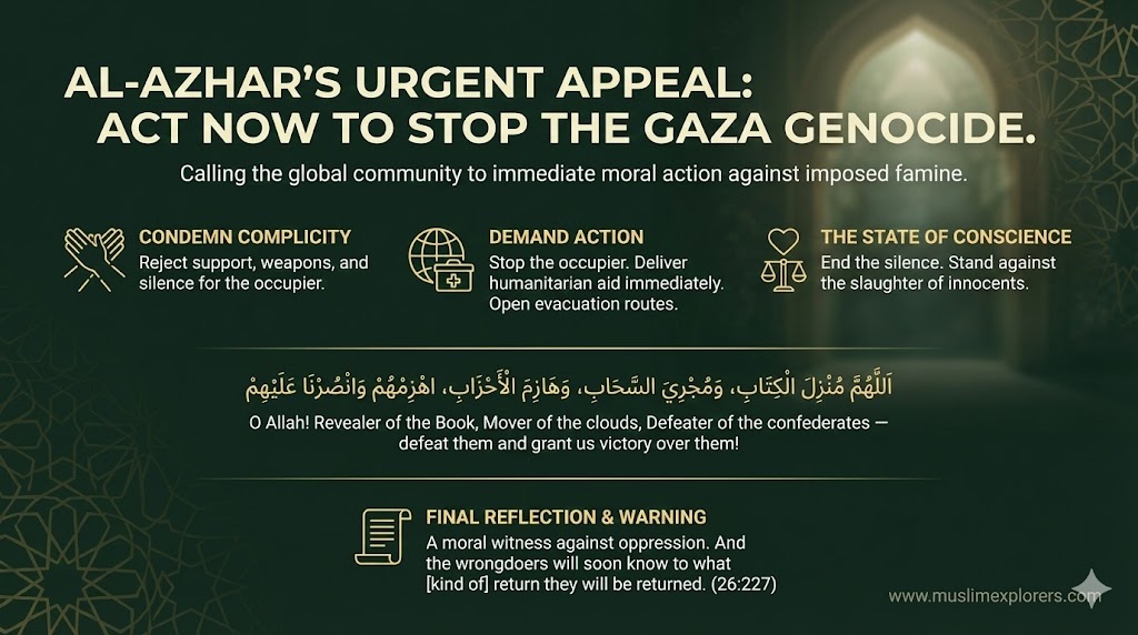 Al-Azhar’s Urgent Appeal: Act Now to Stop the Genocide in Gaza