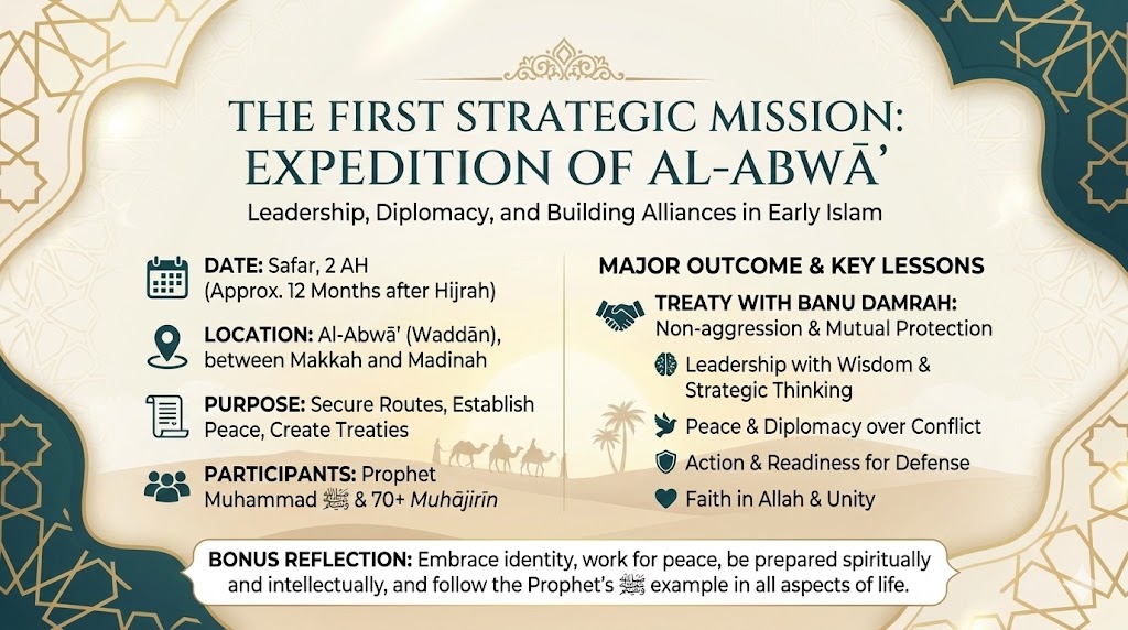 The Expedition of al-Abwāʾ (Waddān): Leadership Before War