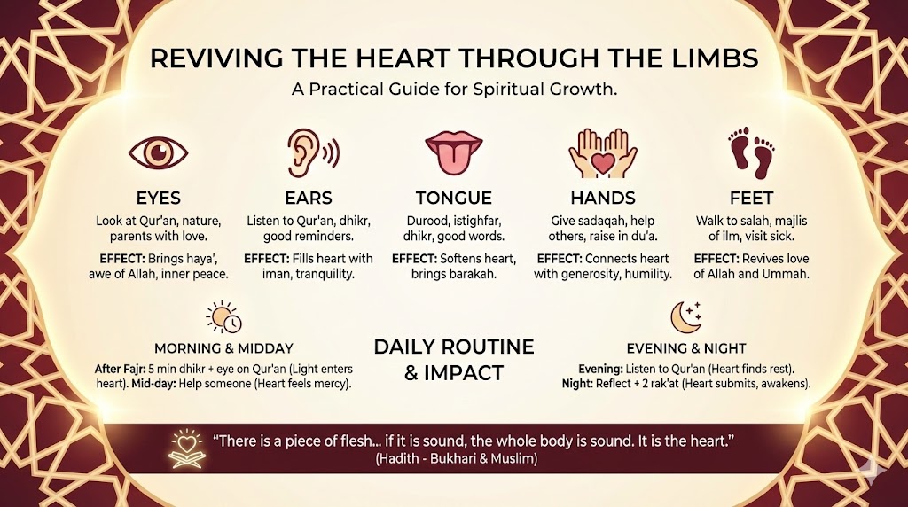 How the Limbs Harden — or Revive — the Heart