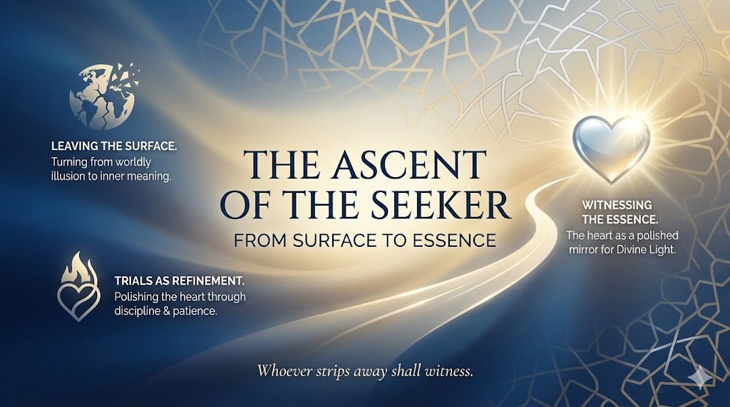 The Ascent of the Seeker: From Surface to Essence