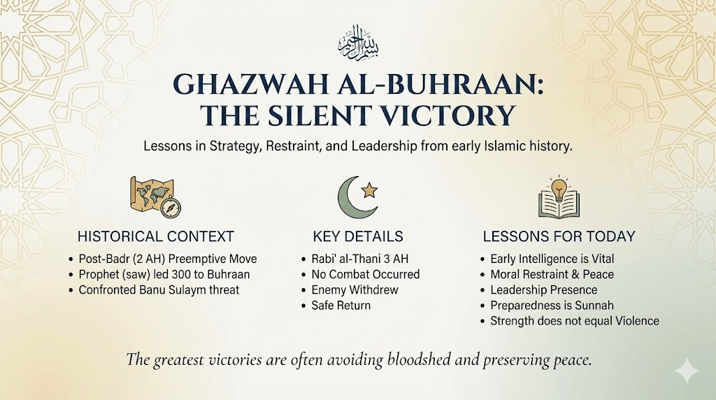 Lessons from Ghazwah al-Buhrāan: The Silent Victory