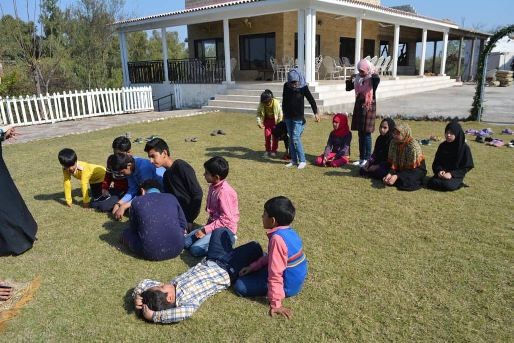 Outdoor circle time