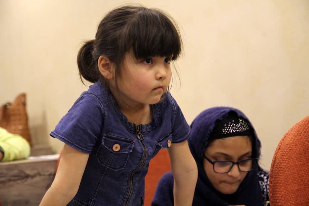 Kids reflecting on activity